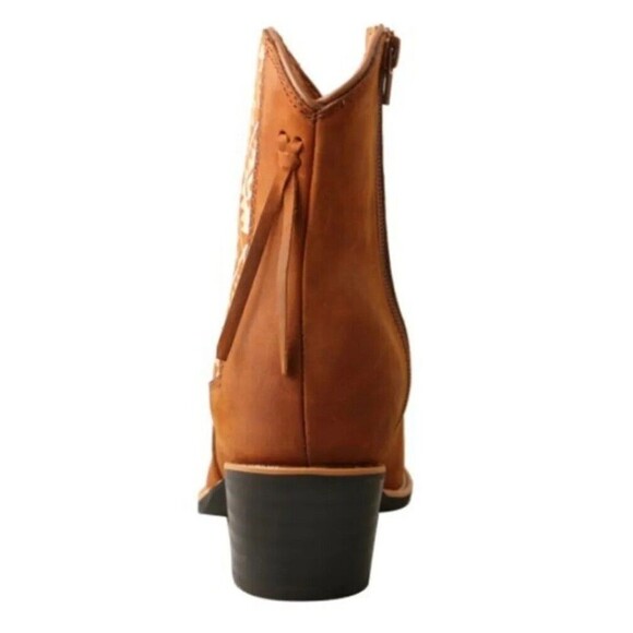 Twisted X Southwestern Aztec Printed Leather Ankle Boots  Size 6.5 NEW Cowboy - Picture 8 of 9